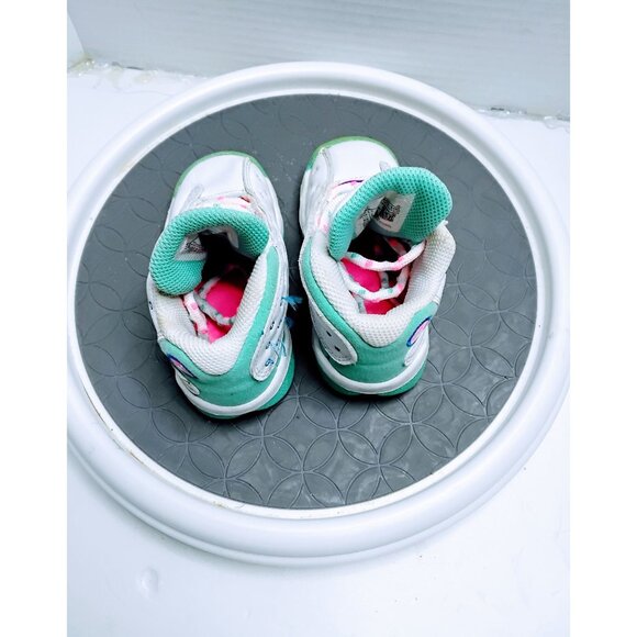 Nike Jordan 13 Retro Toddler Shoes 6C White/Green/Pink Basketball Sneakers - Picture 6 of 7